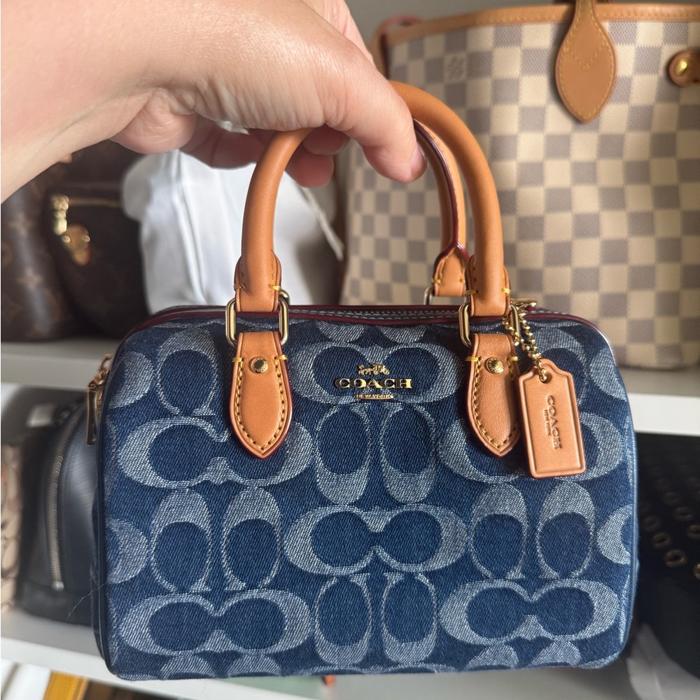 Coach Denim Mini Rowan